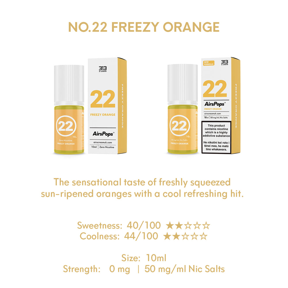 AIRSCREAM 313 E-LIQUID Freezy Orange 10ML