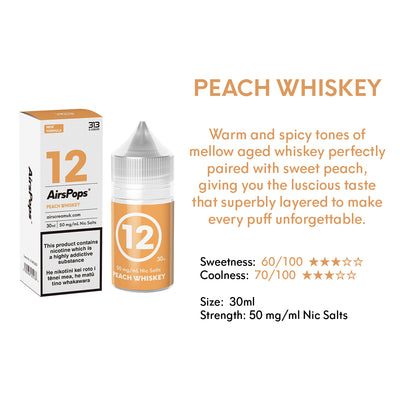 AIRSCREAM 313 E-LIQUID Peach Whiskey 30ml