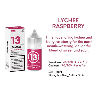 AIRSCREAM 313 E-LIQUID Lychee Raspberry 30ml