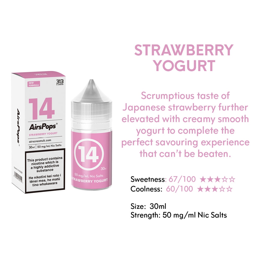 AIRSCREAM 313 E-LIQUID Strawberry Yogurt 30ml