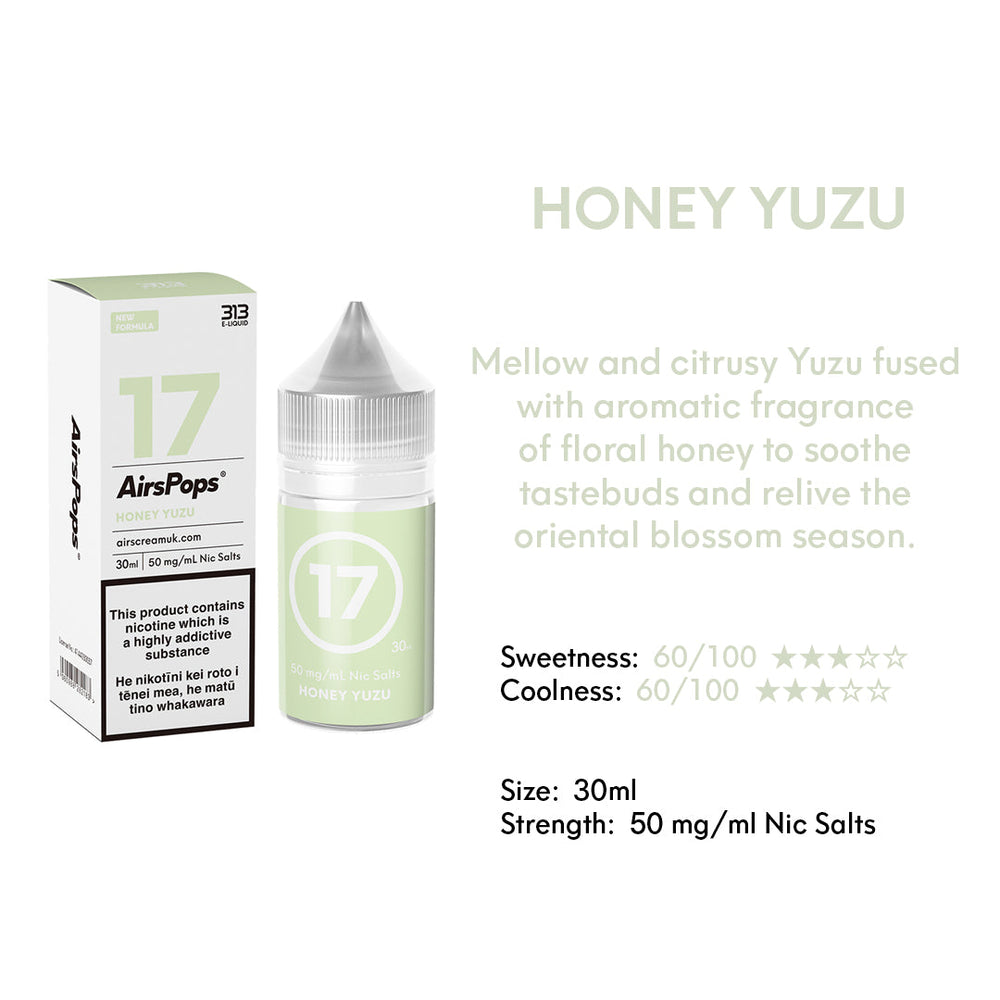 HALF PRICE - 313 E-LIQUID Honey Yuzu 30ml