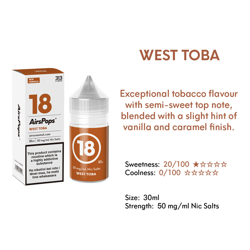 AIRSCREAM 313 E-LIQUID West Toba 30ml