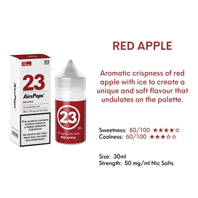 NO. 23 APPLE (Red Apple) - AirsPops 313 E-LIQUID 30ML