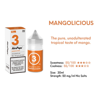 AIRSCREAM 313 E-LIQUID Mangolicious 30ml - AIRSCREAM NZ