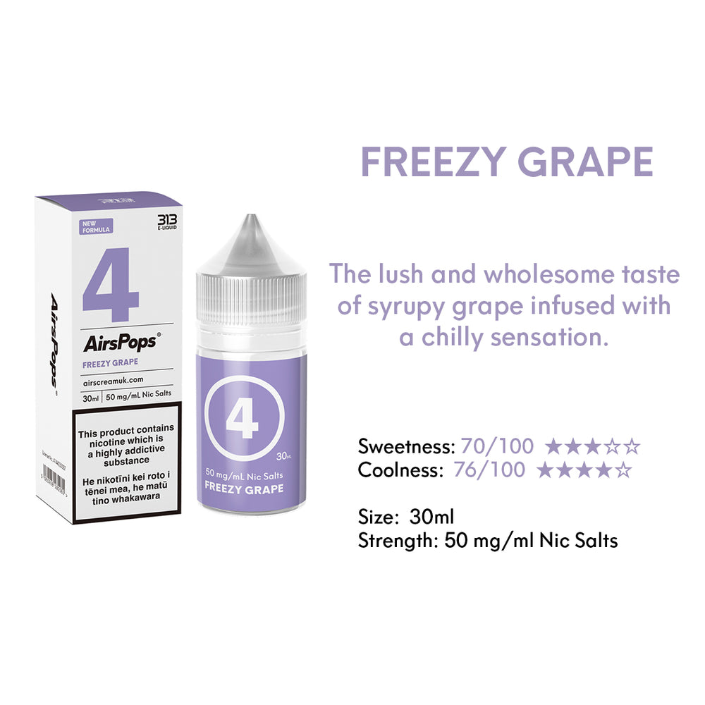AIRSCREAM 313 E-LIQUID Freezy Grape 30ml - AIRSCREAM NZ