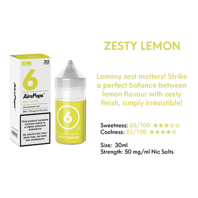AIRSCREAM 313 E-LIQUID Zesty Lemon 30ml - AIRSCREAM NZ