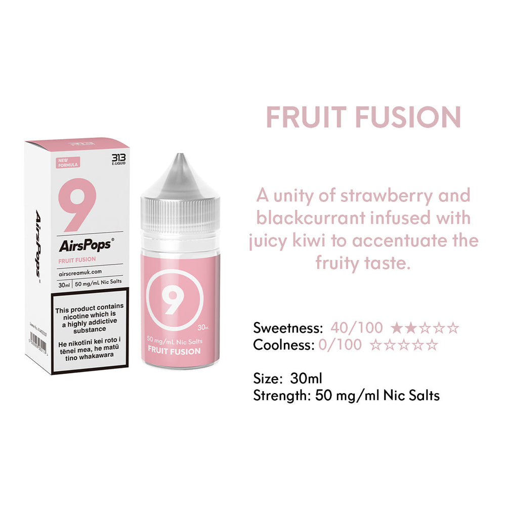 AIRSCREAM 313 E-LIQUID Fruit Fusion 30ml - AIRSCREAM NZ