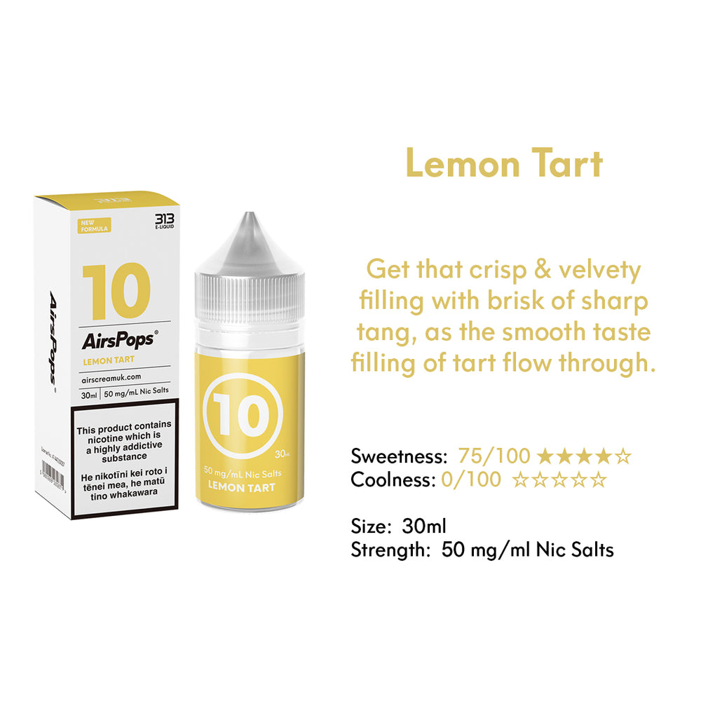 AIRSCREAM 313 E-LIQUID Tarte Au Citron 30ml - AIRSCREAM NZ