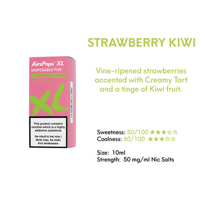 NO. 53 STRAWBERRY KIWIFRUITS (Strawberry Kiwi) - AirsPops XL Pod 10ml