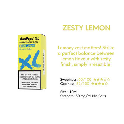 Zesty Lemon - AIRSCREAM AirsPops XL Pod