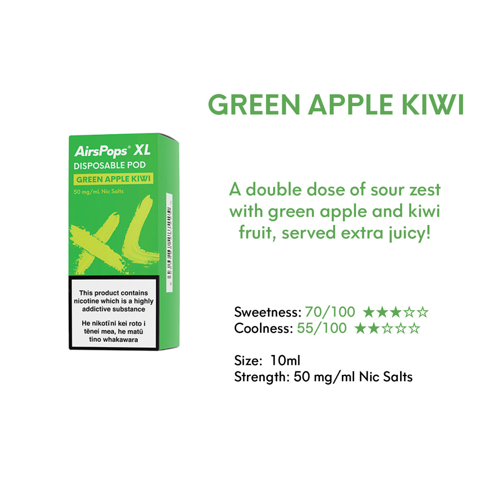 NO. 55 APPLE KIWIFRUITS (Green Apple Kiwi) - AirsPops XL Pod 10ml