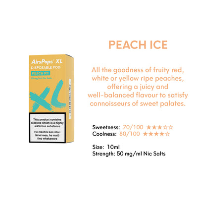 Peach Ice - AIRSCREAM AirsPops XL Pod