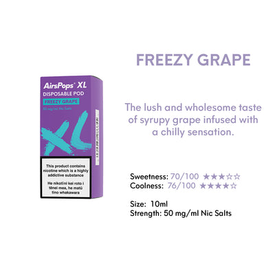 NO.04 SWEET GRAPES (Freezy Grape) - AirsPops XL Pod 10ml