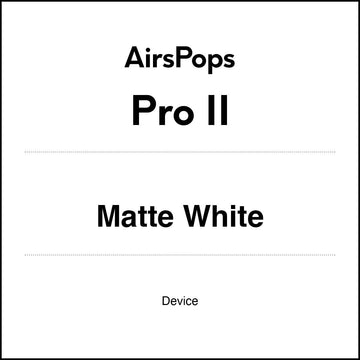 AirsPops Pro II Vape Device - Matte White in AIRSCREAM NZ