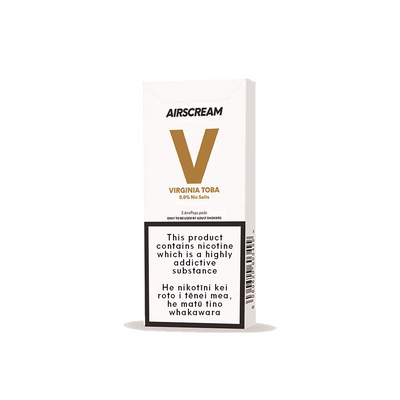 Virginia Toba -- AIRSCREAM AirsPops 1.6ML Pods - AIRSCREAM NZ