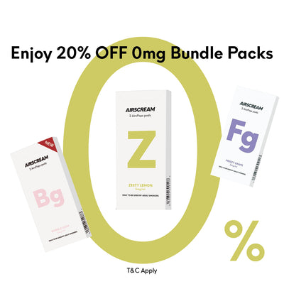 AIRSCREAM AirsPops 1.6ML 0mg 3 Pks Bundle Deal