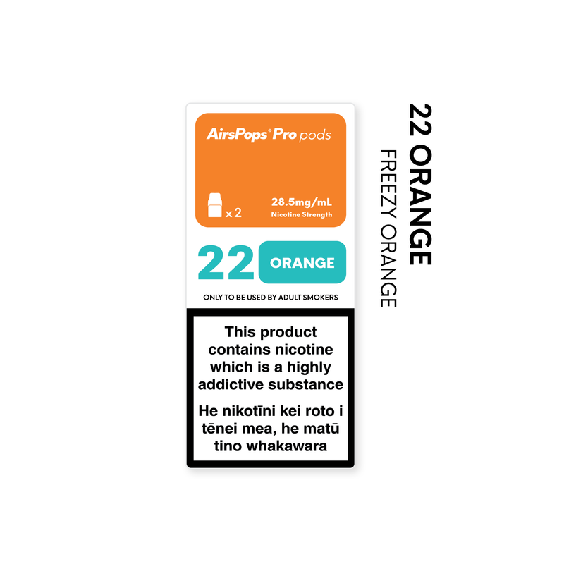 NO. 22 ORANGE (Freezy Orange) - AirsPops Pro Pods 2ml