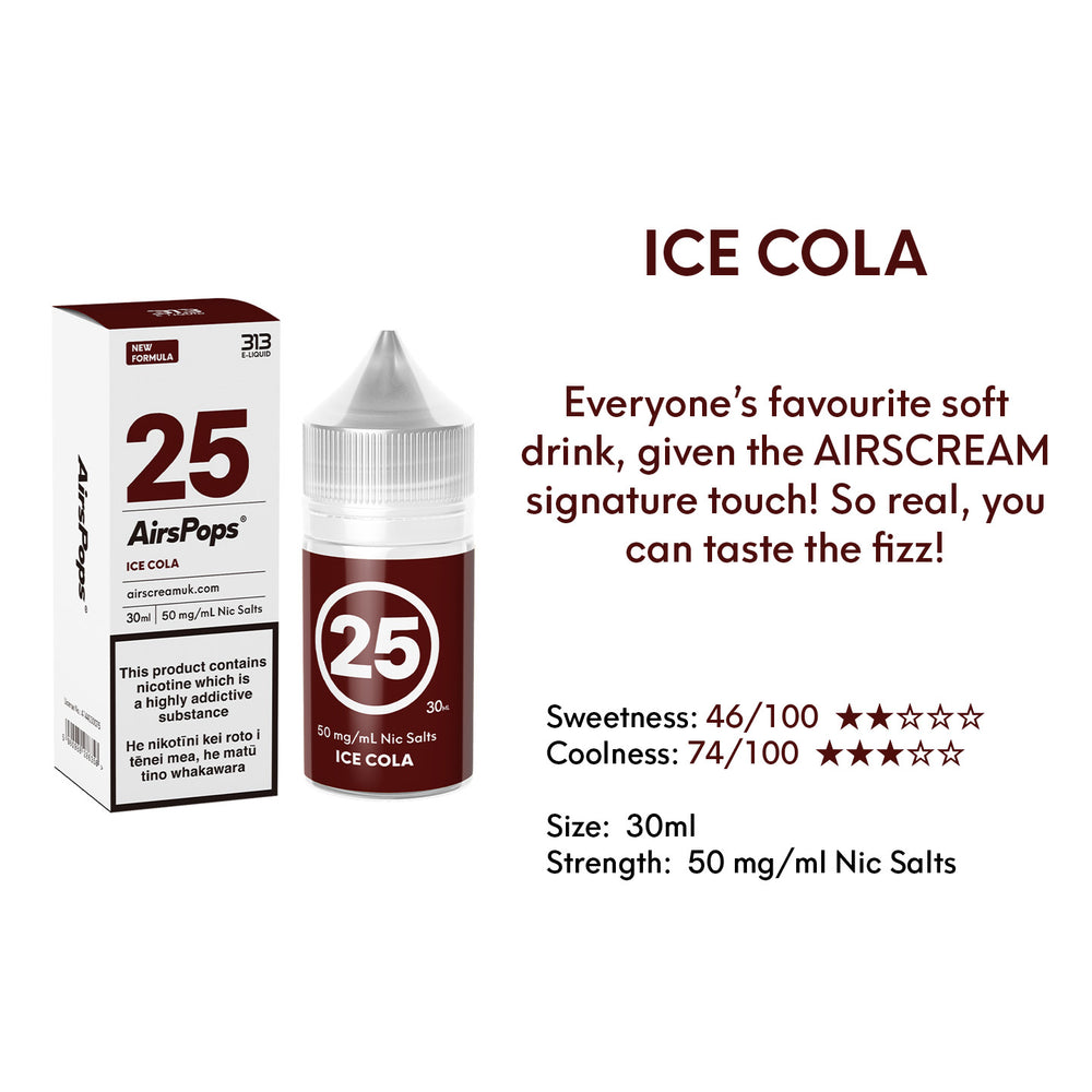 NO. 25 SPICE SWEET (Ice Cola) - AirsPops 313 E-LIQUID 30ml