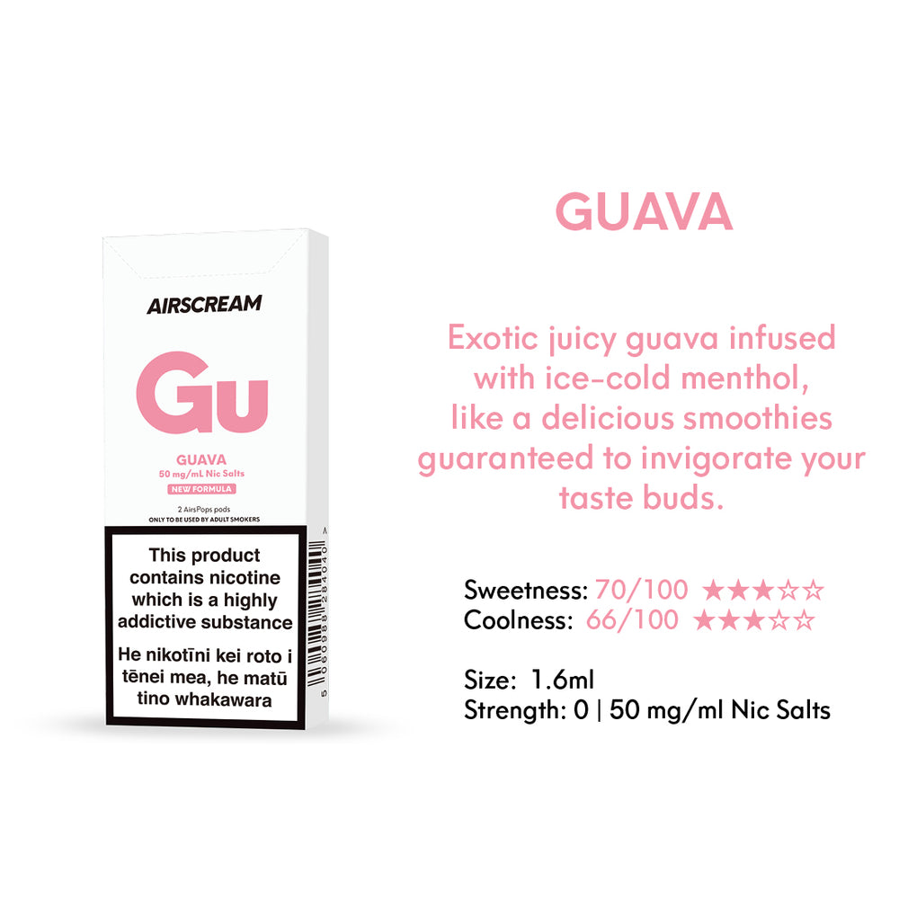 Guava -- AIRSCREAM AirsPops 1.6ML Pods