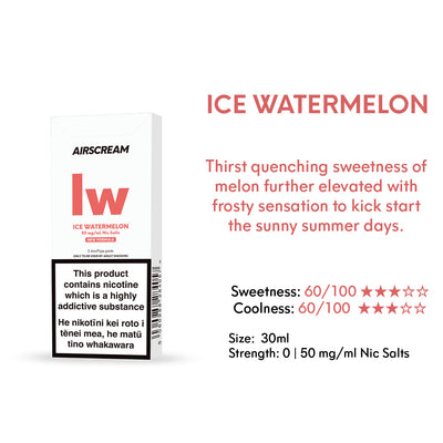 Ice Watermelon -- AIRSCREAM AirsPops 1.6ML Pods - AIRSCREAM NZ