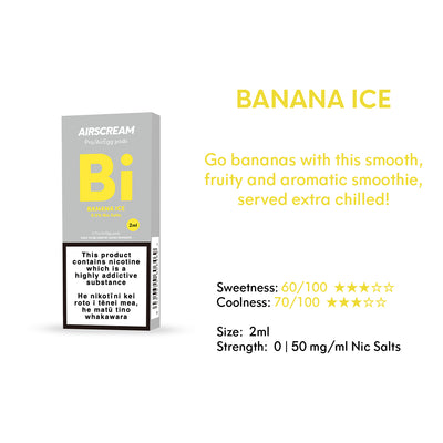 Banana Ice - AIRSCREAM AirsPops Pro 2ml Pods Specifications