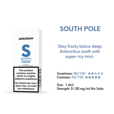 South Pole -- AIRSCREAM AirsPops 1.6ML Pods - AIRSCREAM NZ