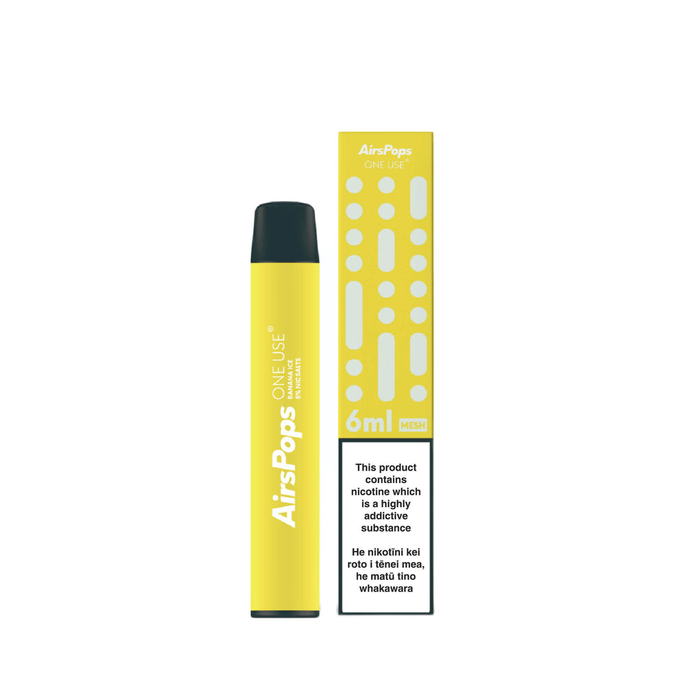 Banana Ice -- AIRSCREAM AirsPops ONE USE (Disposable) 6ml Mesh