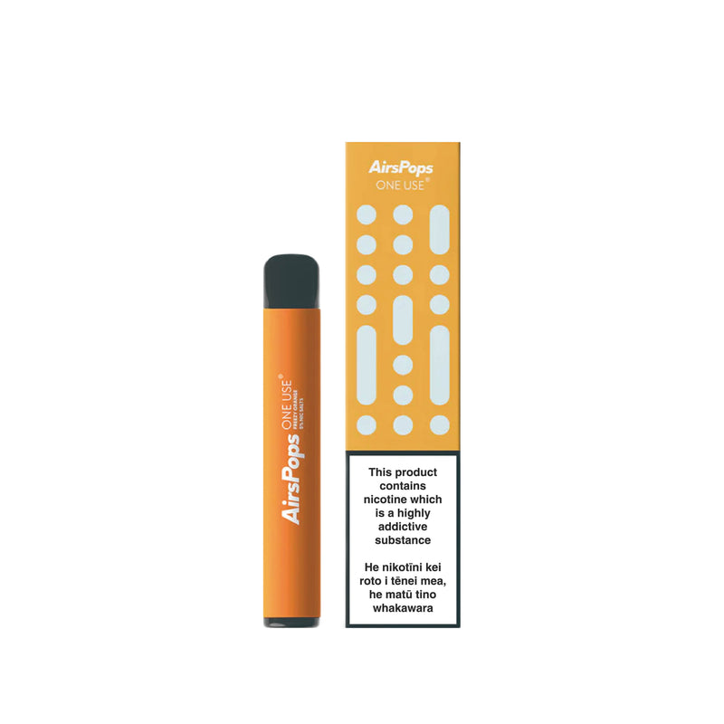 Freezy Orange -- AIRSCREAM AirsPops ONE USE (Disposable) 3ml