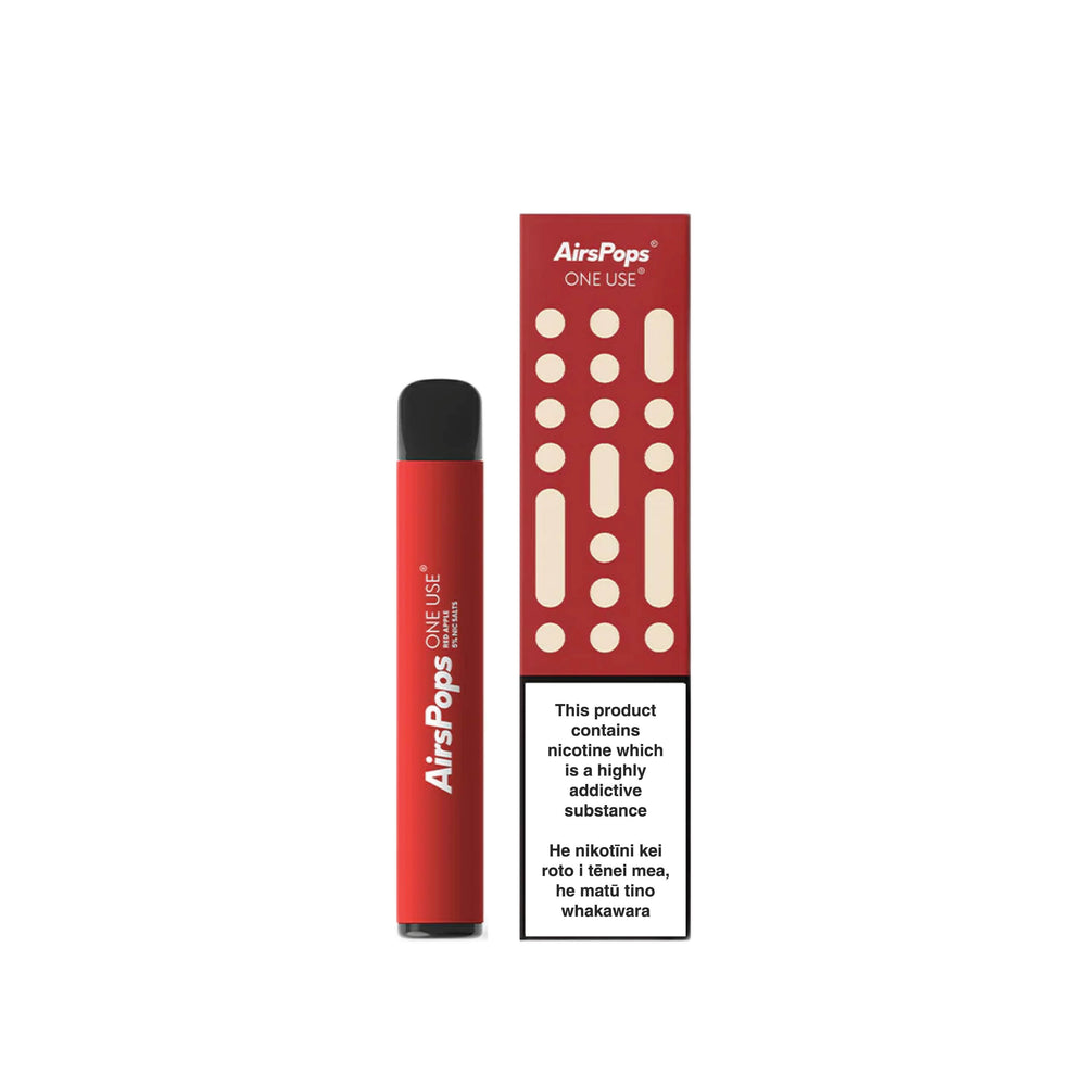 Red Apple -- AIRSCREAM AirsPops ONE USE (Disposable) 3ml